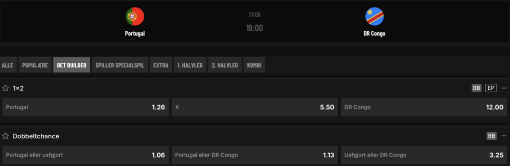 vm odds